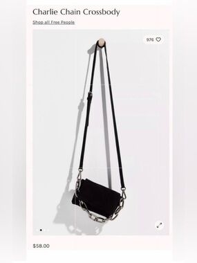 Free People Charlie Chain Crossbody Chain Shoulder Bag - Women